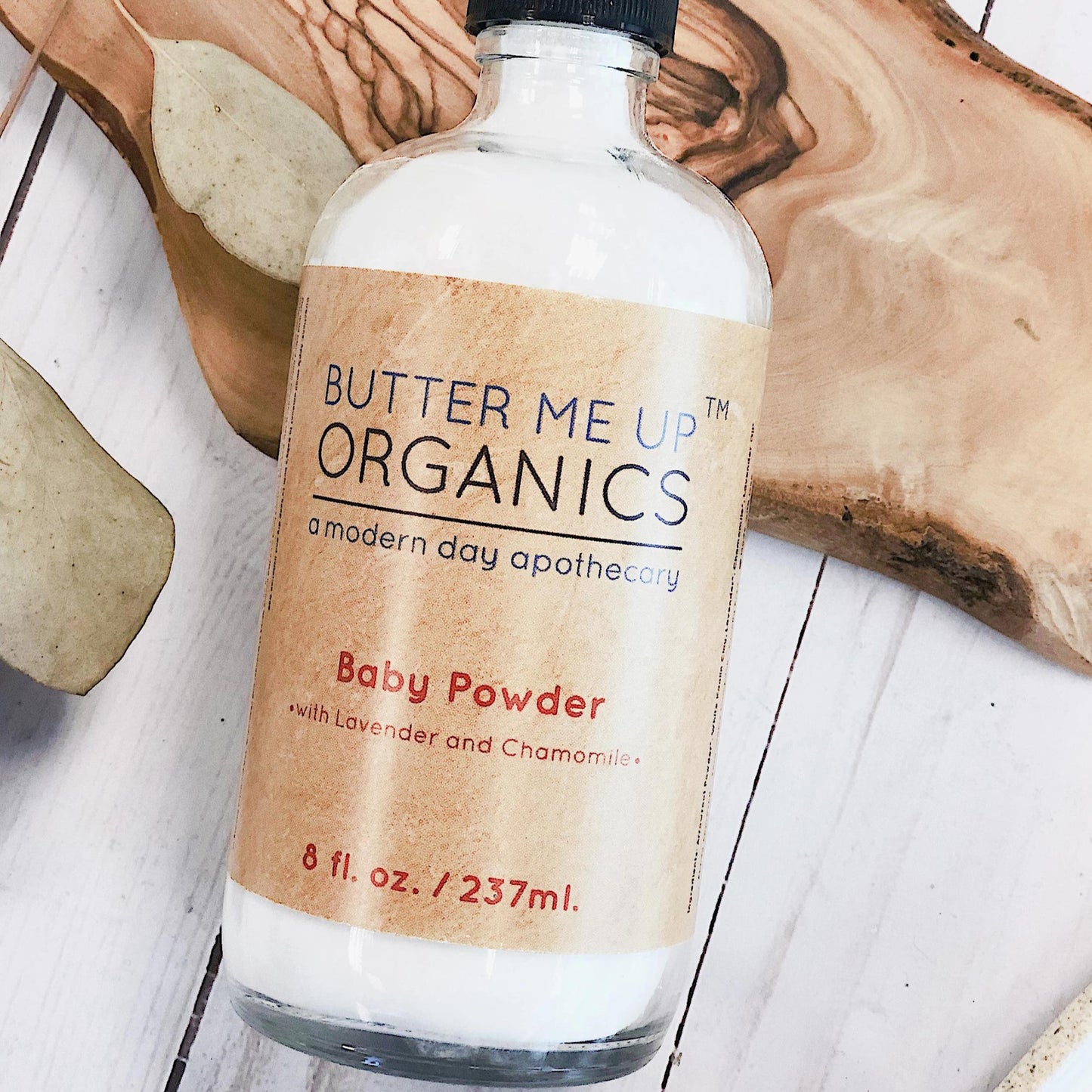 Organic Baby Powder / Talc Free / Cloth Diaper Safe / Refill