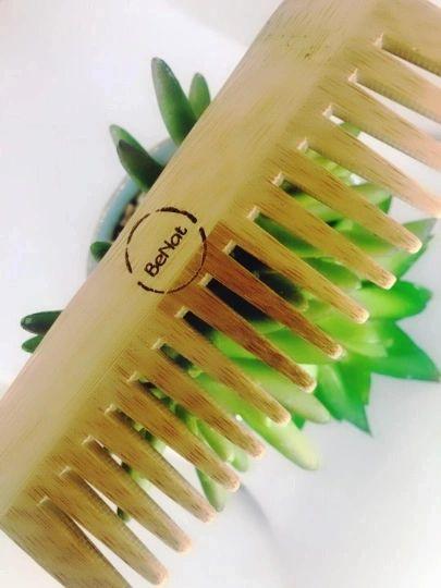All-Natural Bamboo Hair Comb - SWOP - shop without plastic