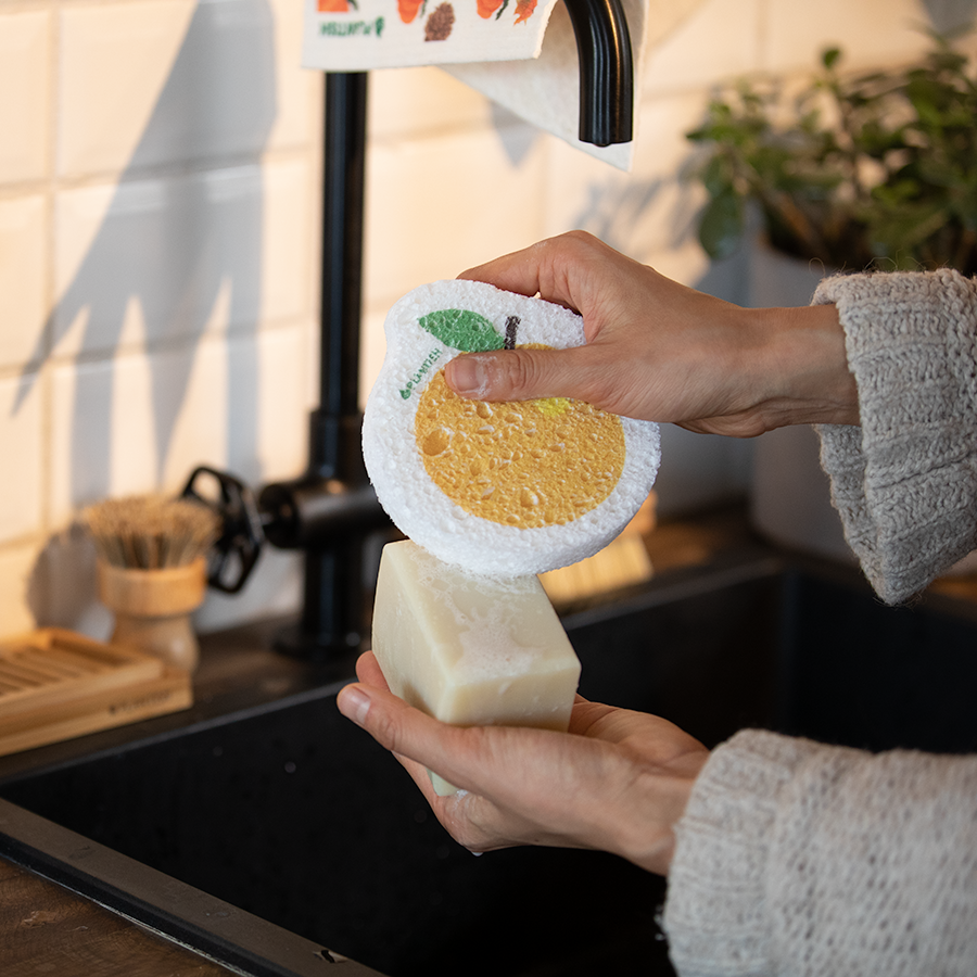 Solid Dish Soap Scrubber Bundle – SWOP - shop without plastic