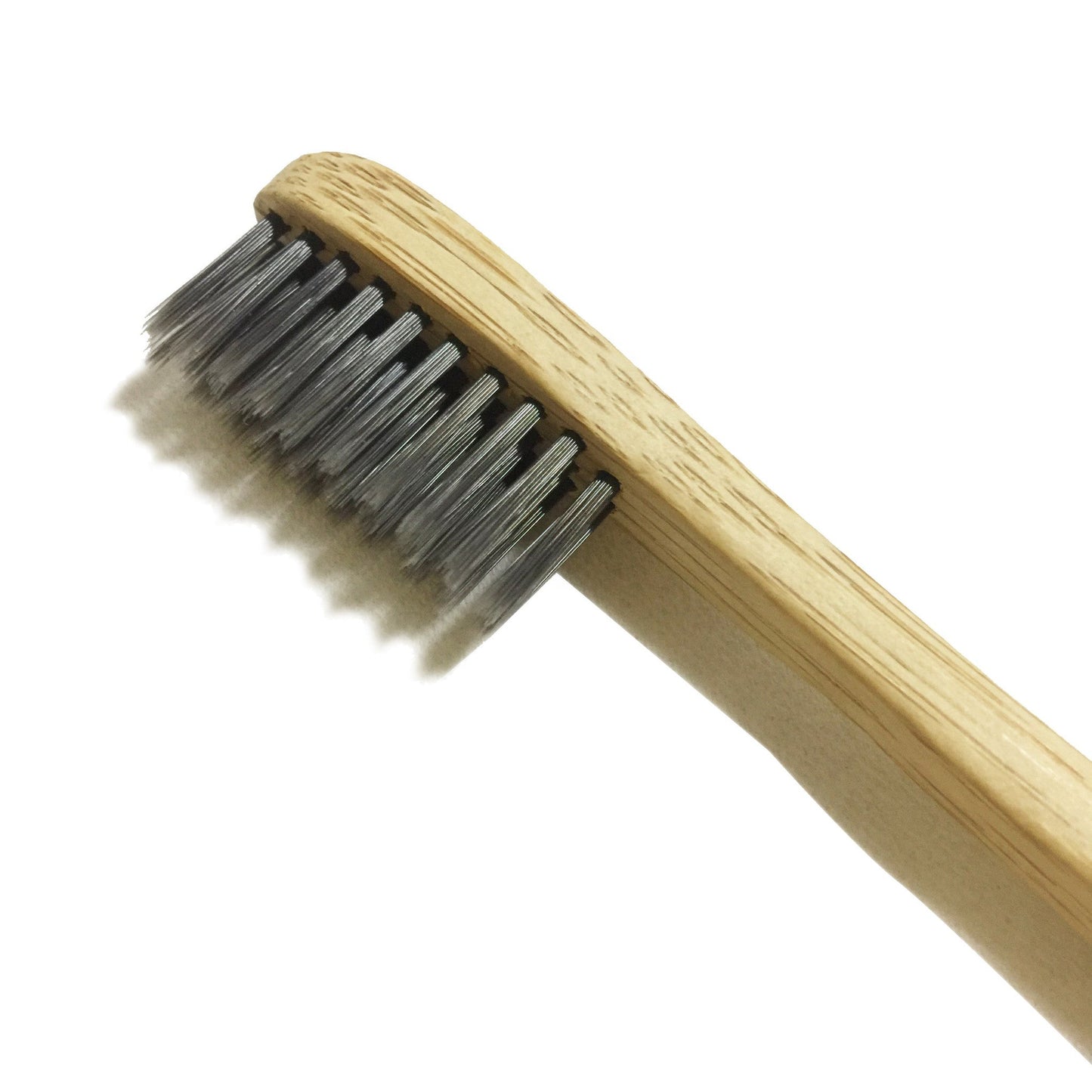 3x Bamboo Toothbrush with Charcoal Fibre Bristles - SWOP - shop without plastic