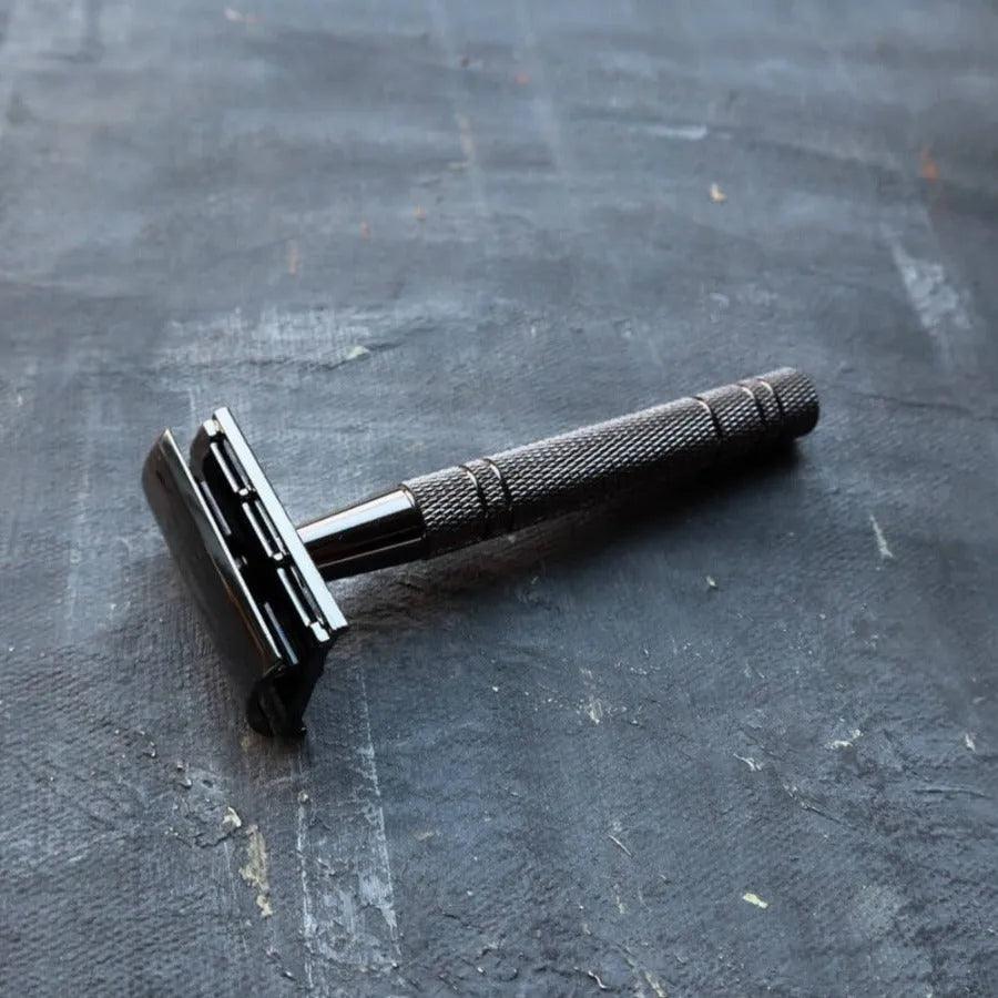 Safety Razor Without Razor Double Edge Safety Razor - Metallic Black (5 Free Blades) – SWOP - shop ...