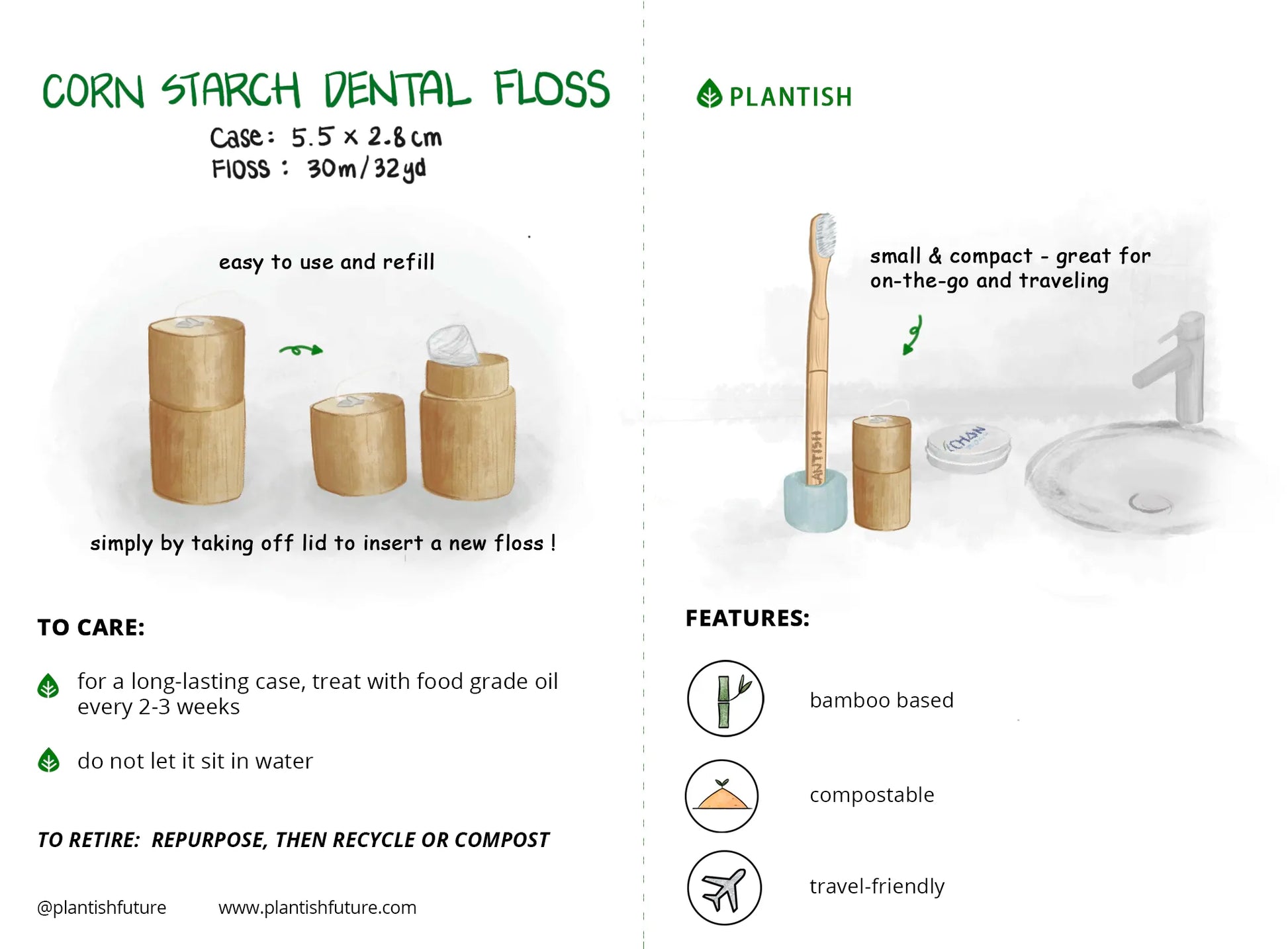 Corn Starch Dental Floss-9
