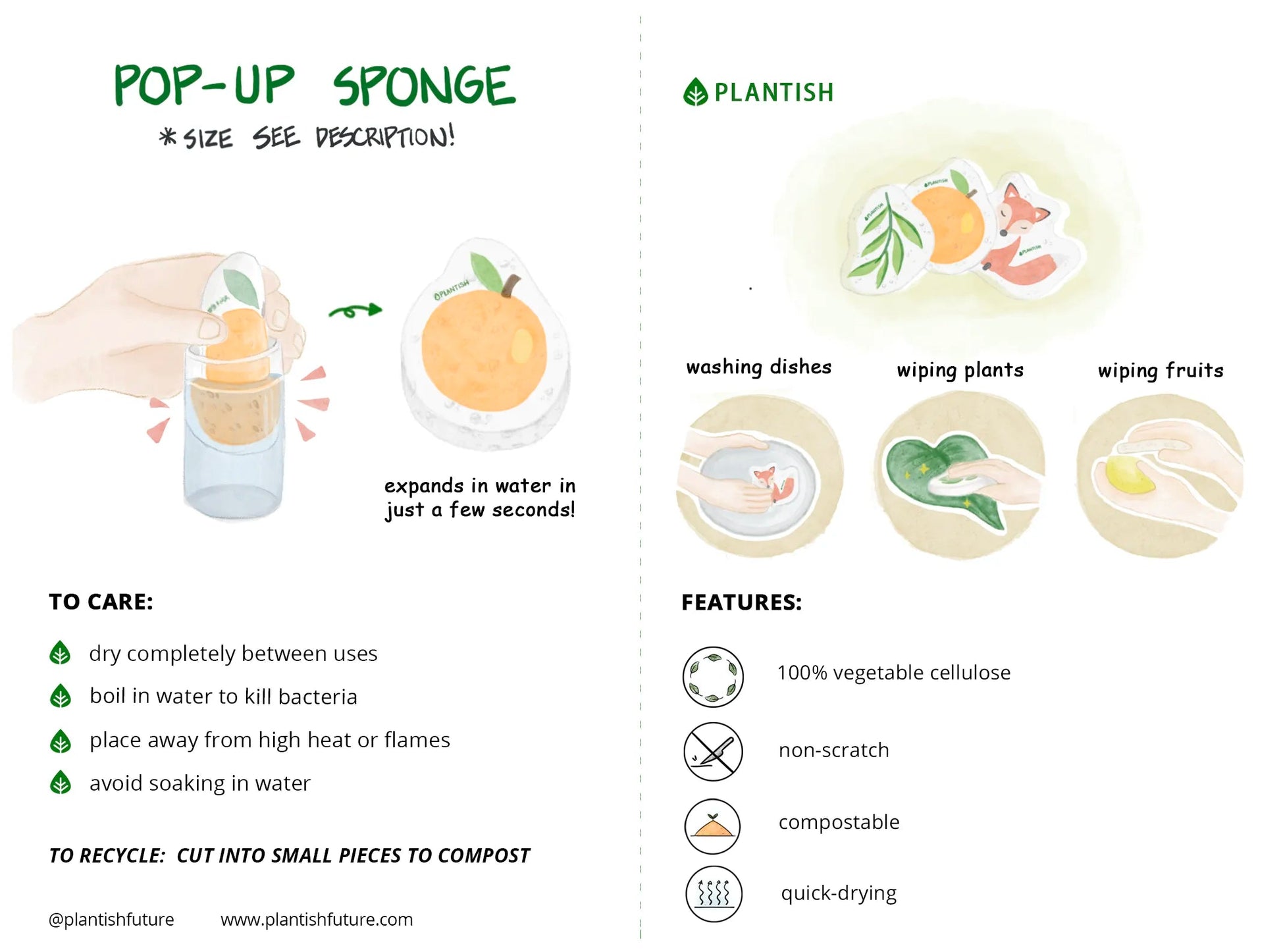 Solid Dish Soap Pop Up Sponge Bundle-7